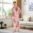 thumbnail image 5 of IAUYY Unisex Adult Onesie Pajamas Ultra-Soft Crystal-Soft Fabric, Halloween Adult Onesie Pajamas Adults,With a Zipper Plus Size Onesie Pajamas, Leafy Strawberry, 5 of 7