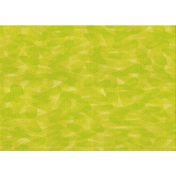 Ahgly Company Machine Washable Indoor Rectangle Transitional Canary Yellow Area Rugs, 2' x 5'