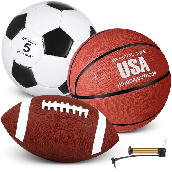 Set de pelotas deportivas Sratte Soccer Basketball con bomba