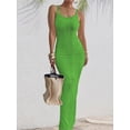 thumbnail image 6 of Surakey Bodycon Maxi Dress for Women Square Neck Beach Dress Sleeveless Summer Slip Dress Tight Wrap Sundresses Slim Fit Vest Tank Dress, 6 of 6