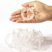 Factory Direct Craft Clear Acrylic Napkin Rings | 12 Napkin Rings