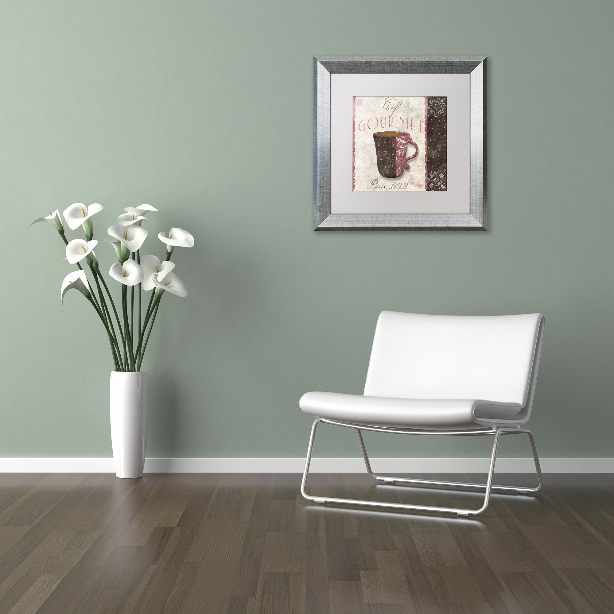 Trademark Fine Art "Patisserie XII" Canvas Art by Color Bakery White Matte, Silver Frame