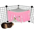 thumbnail image 4 of shenmeida Guinea Pig Tassel Hideout Small Animal Corner Fleece Hideaway Cute Ferret Hammock and Sleeping Bed for Ferrets Chinchillas Small Pets, 4 of 6