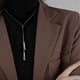 thumbnail image 3 of Collar de plata 925 Qarigey gargantilla geométrica ajustable, 3 of 6