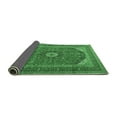thumbnail image 2 of Ahgly Company Indoor Rectangle Medallion Emerald Green Traditional Area Rugs, 5' x 8', 2 of 4