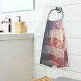 thumbnail image 5 of Dreamtimes Firework American Flag Print Pure Cotton Hand Towels for Bath Decorative Guest Towels Fingertip Towels for Bathroom Spa Gym, 2-Piece, 16 x 28 inches, 5 of 7