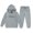 C-Grey244, variant on DHFJKG Kids Track Suits Girls Boys Hoodies Long Sleeved Letter Print Hooded Sweatshirts Elastic Drawstring Ankle-Tied Sweatpants 2 Piece Outfits For 2-13 Years Comfort Sets