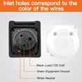 thumbnail image 2 of Entrada de alimentación RV Shore Ficstar 30A 125V/120V Twist Lock negra, 2 of 8