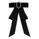 thumbnail image 4 of Corbata De Lazo Para Mujer, Pasador De Pecho, Corbata Elegante Para Decoración De Camisa De Boda, Terciopelo Negro, 4 of 8