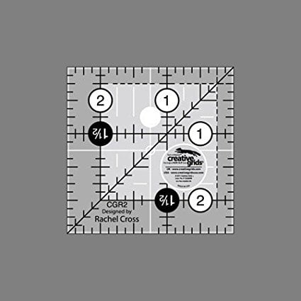 Crafters Dream Quilting Ruler 2.5/" x 2.5/" inches