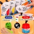 thumbnail image 4 of bolsa de pintura acrílica de color de 100 ml, acabado semimate, adecuada para lienzo, madera, tela, cuero, cartón, papel, MDF y manualidades, 4 of 5