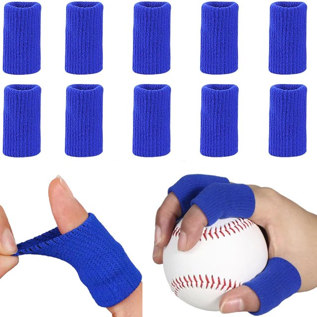 CUITING Finger Arthritis Sleeves 10 Pcs Elastic Thumb Splint Brace Support Protector Finger Compression Sleeve for Arthritis Joint Pain Relief Breathable Finger Tape for Triggger Finger