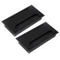 thumbnail image 2 of Aluminum Alloy Table Desk Rectangle Wire Cable Grommet Hole Cover Outlet Port, 2 of 4