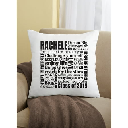 Personalized Dream Big Graduation Pillow