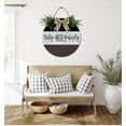 thumbnail image 5 of Front Door Porch Decorations Truly Madly Deeply Door Hanging Sign 12 inch Wooden Wall Sign, Rustic Holiday Wreath Decor for Front Door Porch Home Window Wall Farmhouse Decorations, 5 of 5