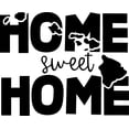 thumbnail image 1 of Home Sweet Home Hawaii United States Hometown Native Wall Decals for Walls Peel and Stick wall art murals Black Large 36 Inch, 1 of 2