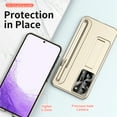 thumbnail image 4 of Dteck for Samsung Galaxy S23 Plus Case with Stylus, Electroplated PC Shockproof Case Kickstand Cover with Built-in S Pen Holder for Samsung S23+ 5G 6.6 Inch,Gold, 4 of 7