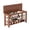 Walnut_39.6"W, variant on GZXS 31.7" W Shoe Rack Bench with Flip-Top Hidden Storage and Adjustable Open Shelves, Mid-Century Modern Entryway Bench, Solid Rubberwood Frame, 550 lbs Capacity (Walnut)