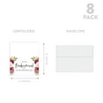 thumbnail image 5 of Koyal Wholesale Wedding Day Gift Cards with Envelopes Set of 8 Burgundy Pink Roses To My Bridesmaid On My Wedding Day, 5 of 5