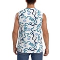 thumbnail image 4 of Uemuo Hand Drawn Snake Pattern Men's Sleeveless T-Shirt,Muscle Athletic Tank Top, Moisture-wicking Quick-dry Breathable Classic Tee Top for Gym Run Outdoor Sports-X-Large, 4 of 8