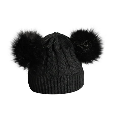 

Wool Hat Keep Winter Knitting Hemming Ball Hiarball Childrens Warm Baby Kids Hat lingerie for women