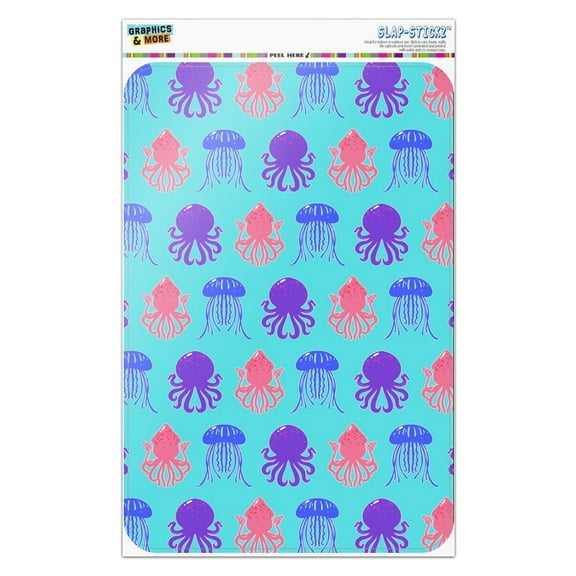 Cute Jellyfish Octopus Squid Tentacles Pattern Home Business Office Sign