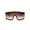 Brown, variant on FEISEDY One Piece Sunglasses Oversized Shades Goggles Men Women B2515
