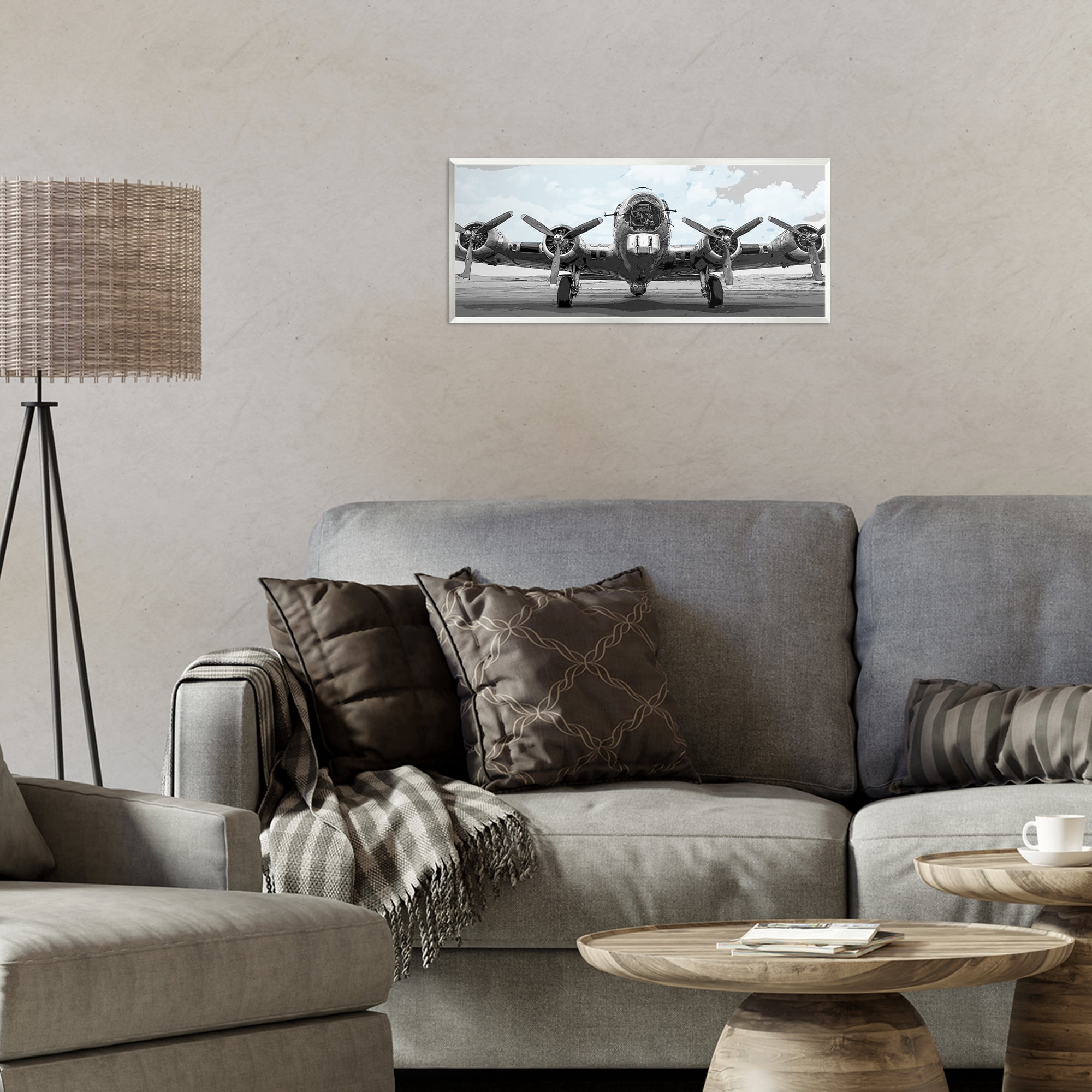 Stupell Industries Historic Aviation Aircraft Wall Plaque Art, design by Kim Allen