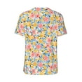 thumbnail image 3 of Balery Watercolor Wildflowers Baseball Jersey for Men Casual Button Down Shirts Short Sleeve Active Team Sports Uniform-Medium, 3 of 9
