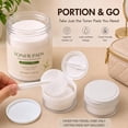 thumbnail image 4 of Round Cotton Pad Storage Jar, Clear Lid Cosmetic Organizer with Small Tweezers for Cotton Balls, Compact Bathroom Vanity Container for Daily Care Supplies, 4 of 5