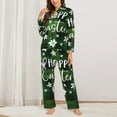 thumbnail image 3 of Disketp Pajamas Set Long Sleeve Sleepwear Womens Button Down Nightwear Pj Sets-Happy Easter, 3 of 9