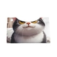thumbnail image 4 of Lsque Cute Cartoon Kitten Printed Long Tissue Box Cover Holder, Facial Paper Organizer Dispenser,Triangle with Bottom Belt, PVC Leather Decorative Organizer, 4 of 9