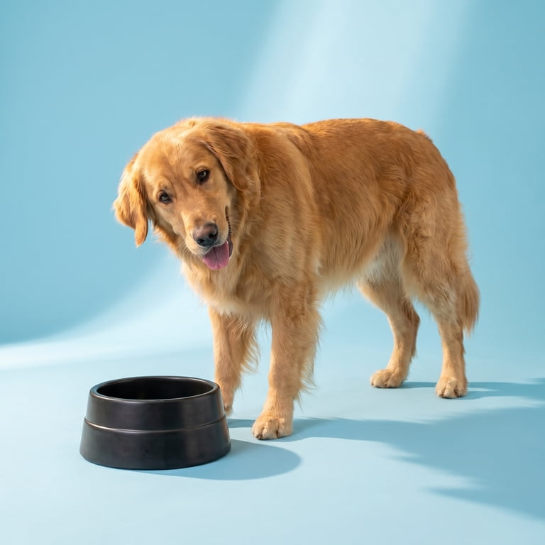 Large Crock Pet Bowl, 13.25 Cup, Black photo 2