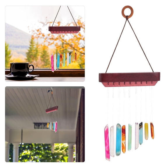 VERDANVERSE wind chime decorative pendant Wind Chime Pendant Agate Stripe present Outdoor Decoration 1Pcs