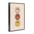 thumbnail image 4 of Stupell Industries Retro Smileys Trio Novelty Painting Black Framed Art Print Wall Art, 12 x 18, 4 of 10