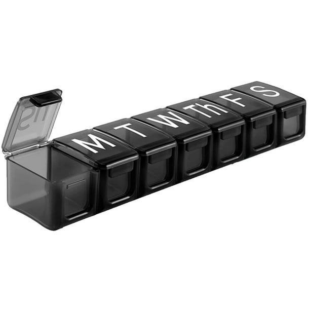 1pcs Large Weekly Pill Organizer BPA Free 7 Day Travel Pill Box