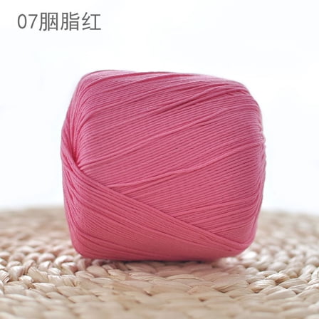 XmhyTop-A 80g Multicolor Crochet Thread Premium Cotton Thread for Detailed Handwork, Versatile Threadart Crochet Supplies,Drak Pink