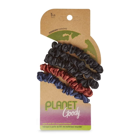 Coleteros ajustados de satén GOODY Planet Ouchless, 5 quilates, negro, azul marino y óxido