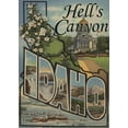 thumbnail image 5 of Hell's Canyon, Idaho, Large Letter Scenes, Lantern Press, Premium Playing Cards, 52 Card Deck with Jokers, USA Made, 5 of 5