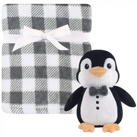 UPC: 0660168521511 | Hudson Baby Infant Boy Plush Blanket with Toy  Mr. Penguin  One Size