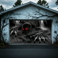 thumbnail image 4 of TIELUTT Halloween Garage Door Decorations Cover Banner Halloween Background for Photo Party Wall Star Flag Triangular Flag Boxes Flag Manga 5 Table Runners 72 Inches Long Indoor Banner Happy Birthday, 4 of 5