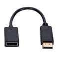 thumbnail image 1 of Adaptador convertidor de señal compatible con DisplayPort a HDMI de cable DP macho a hembra, 1 of 5