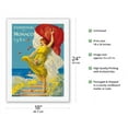 thumbnail image 2 of Exposition De Monaco 1920 - French Riviera - Vintage Exhibition Poster by Leonetto Cappiello - Japanese Unryu Rice Paper Art Print (Unframed) 18 x 24 in, 2 of 4