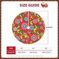 thumbnail image 4 of Kll Vector Mexican Otomi Style Bright Christmas Tree Skirt 36",Party Decorations Farmhouse For Christmas Decorations Holiday Party, 4 of 8