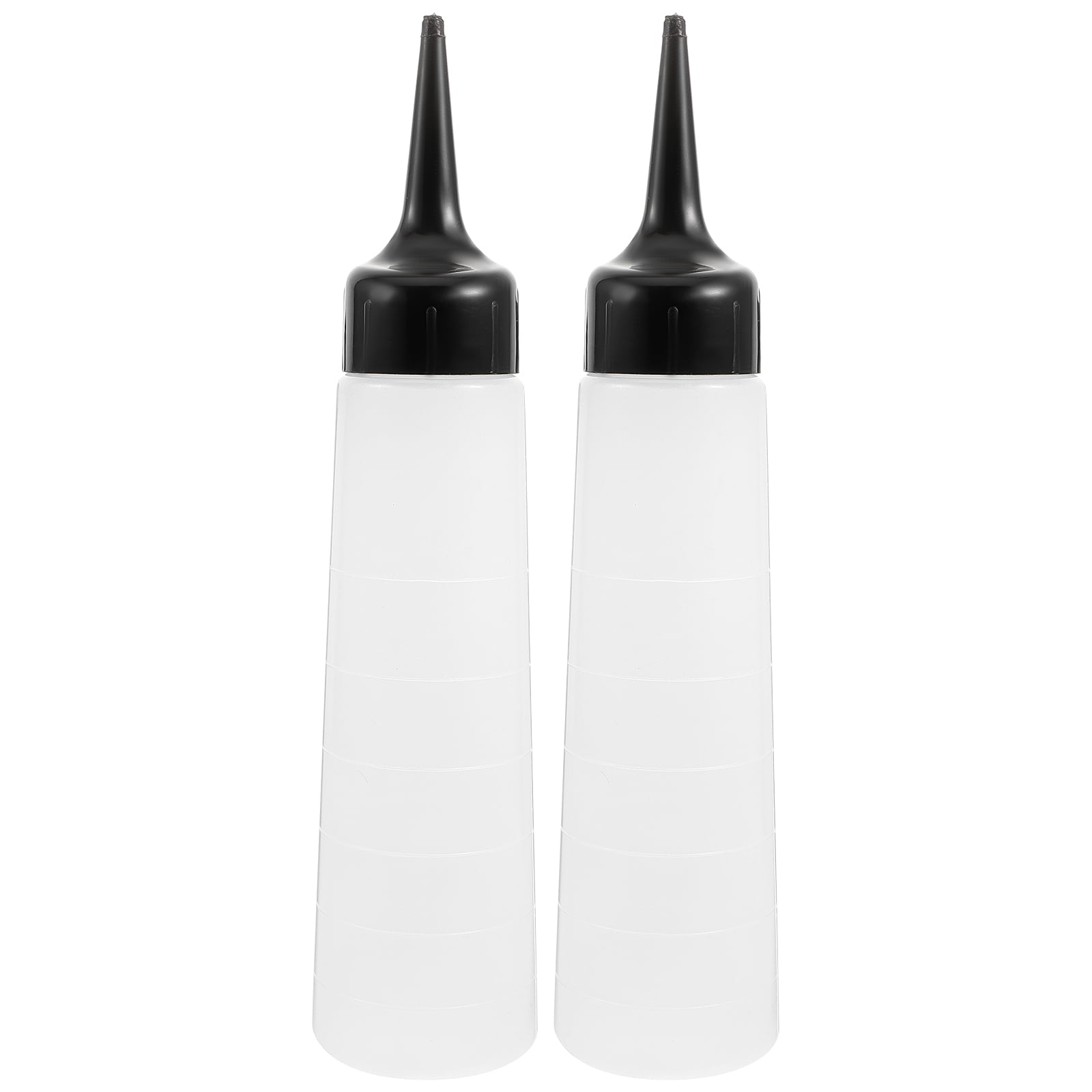 2Pcs Graduated Bath Lotion Bottle Shampoo Dilution Bottle Pointed Mouth