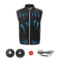 thumbnail image 5 of Shirt Fans That Blow Cold Air,Cooling Vest Jacket With 2 Fans,Cooling Vest For Women Women Air Conditioner Lightweight Vests, Ice Vest,Black,4XL, 5 of 6