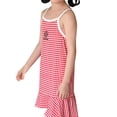 thumbnail image 1 of Robe d'Été pour Filles Tout-Petits Robe Sans Manches Spaghetti Robe de Princesse à Volants Imprimé Personnalité 4-5 Ans, 1 of 2