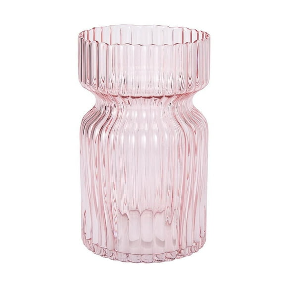 Petit vase côtelé rose Anko