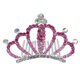 thumbnail image 1 of Crystal Hair Crown Comb Attractive Tiara Headdress Hair Accessory for kids Children Girls (Pink), 1 of 3