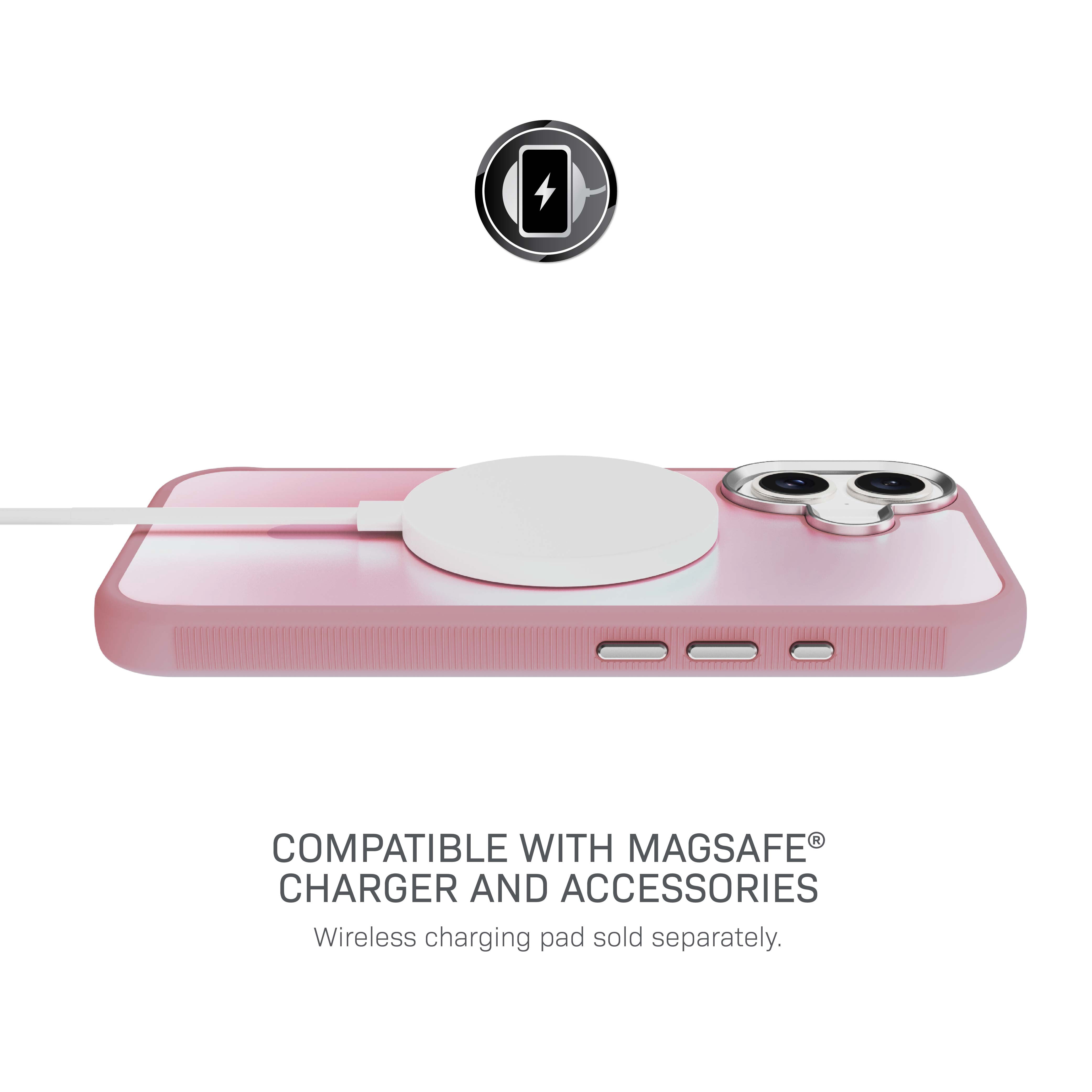 Body Glove Reflector Phone Case for iPhone 17, MagSafe Compatible - Metallic Rose Gold